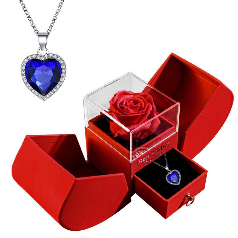 Eternal Rose Apple Necklace Gift Box