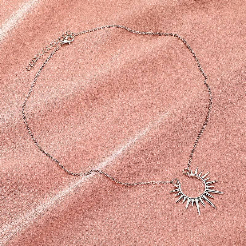 Sunflower Necklace - Retro Clavicle Chain Jewelry for Women