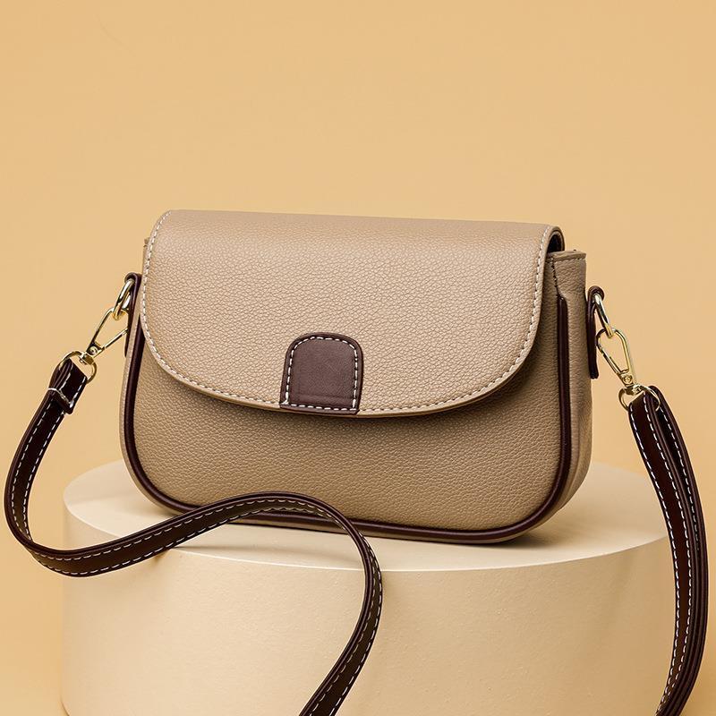 Versatile Small Square Flap Shoulder Bag for Women