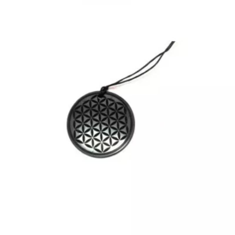 Flower of Life Engraved Pendant