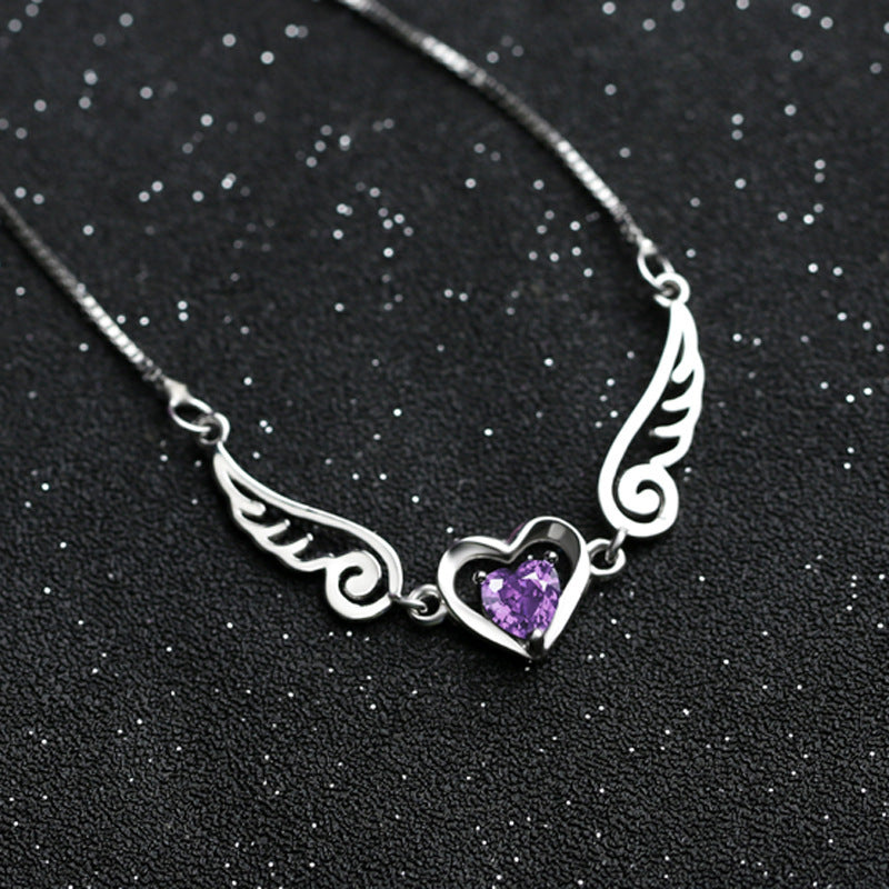 Silver Angel Wings Necklace