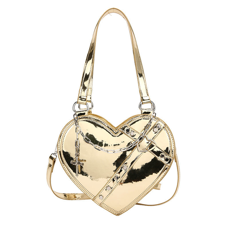 Heart-Shaped Shoulder Bag