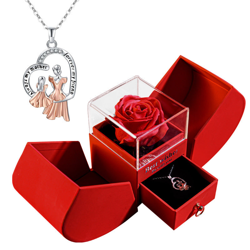 Eternal Rose Apple Necklace Gift Box