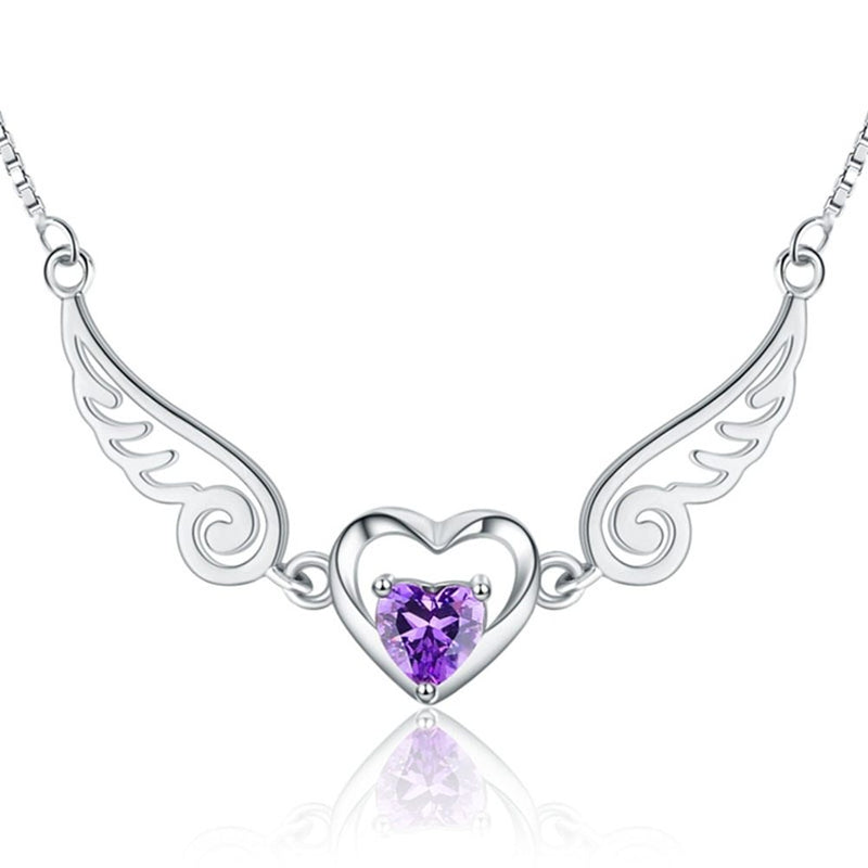 Silver Angel Wings Necklace