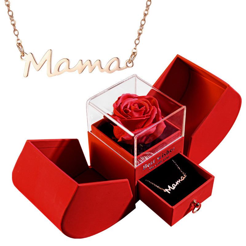 Eternal Rose Apple Necklace Gift Box