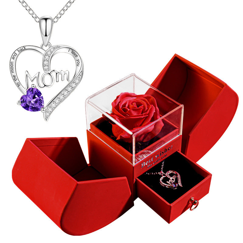 Eternal Rose Apple Necklace Gift Box