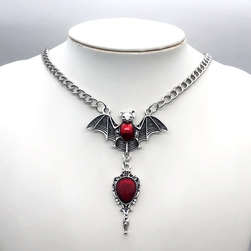 Retro Bat Cross Necklace - Jewelry for Women & Girls