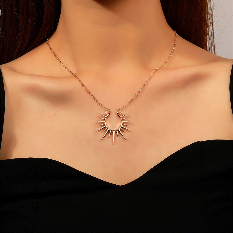 Sunflower Necklace - Retro Clavicle Chain Jewelry for Women