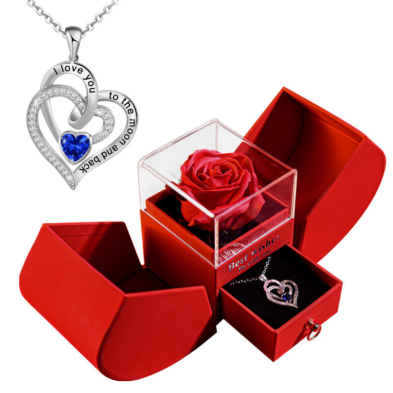 Eternal Rose Apple Necklace Gift Box