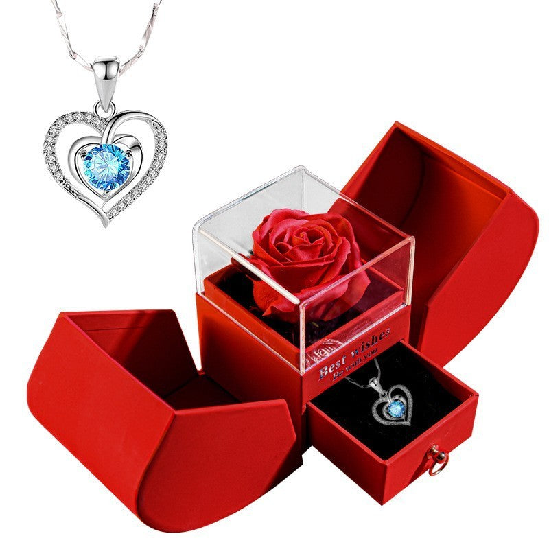 Eternal Rose Apple Necklace Gift Box