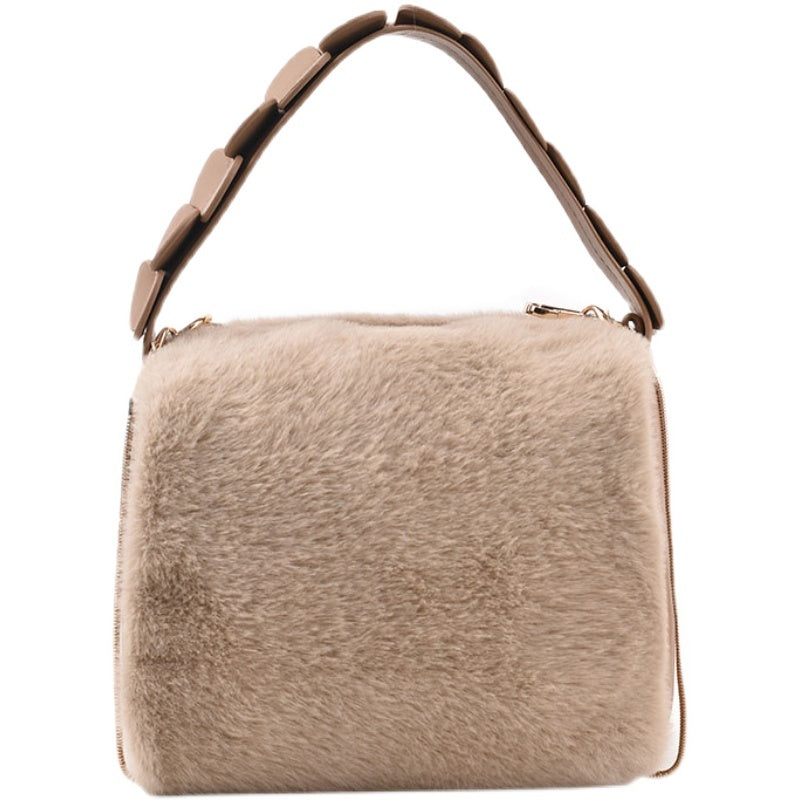 Small Furry Crossbody Handbag