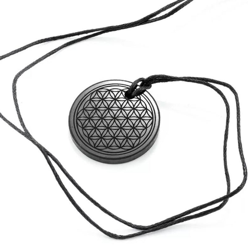 Flower of Life Engraved Pendant