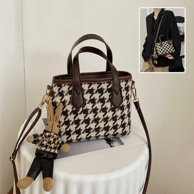 Houndstooth Shoulder Bag