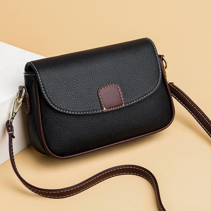 Versatile Small Square Flap Shoulder Bag for Women