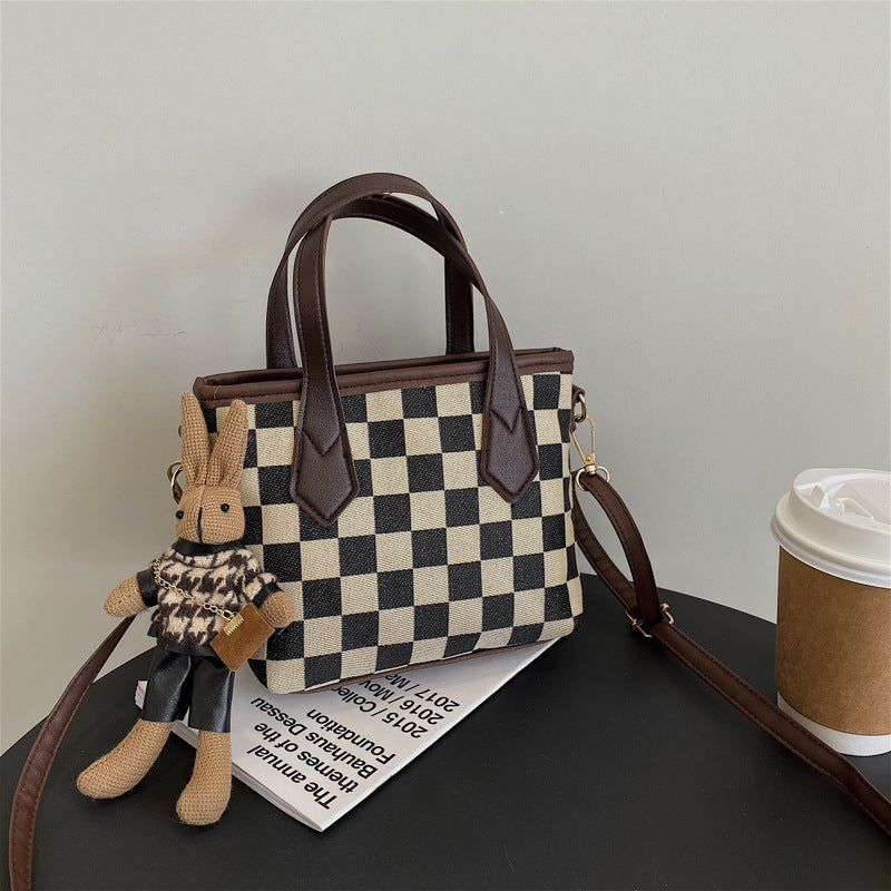 Houndstooth Shoulder Bag